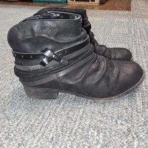 Jellypop Black Ankle Booties